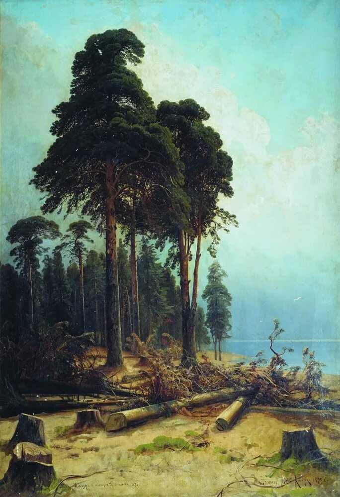 Шишкин Сосновый лес 1885.