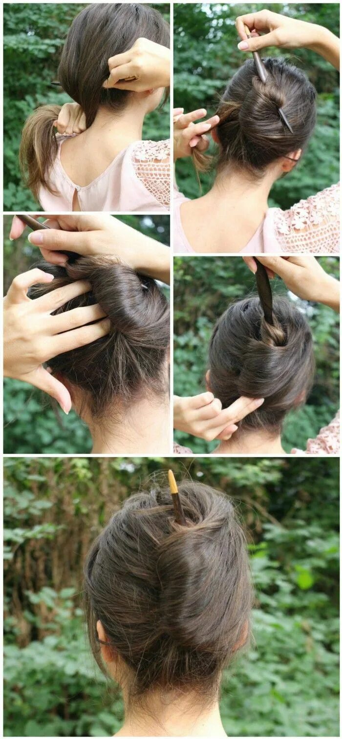 Как сделать прическу с помощью S A Y A Designs Hair sticks, Hair secrets, Hair