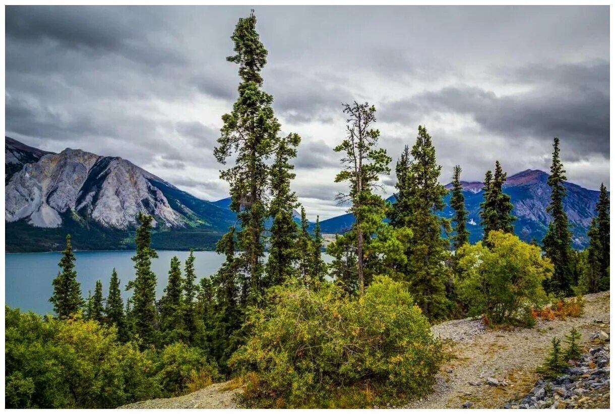 Landscape pictures of alaska - обои : пейзаж, Горы, закат солнца, озеро, природа