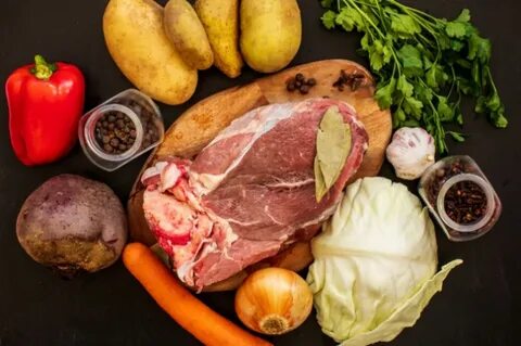 Продукты для борща