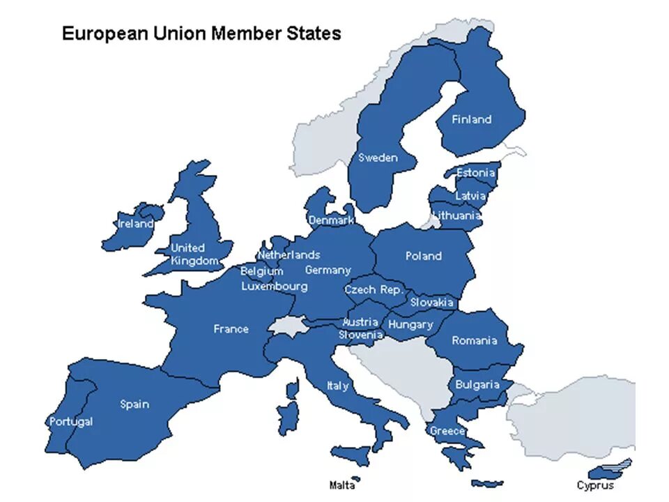 Страны европейского Союза на карте. Страны Евросоюза на карте. Union member