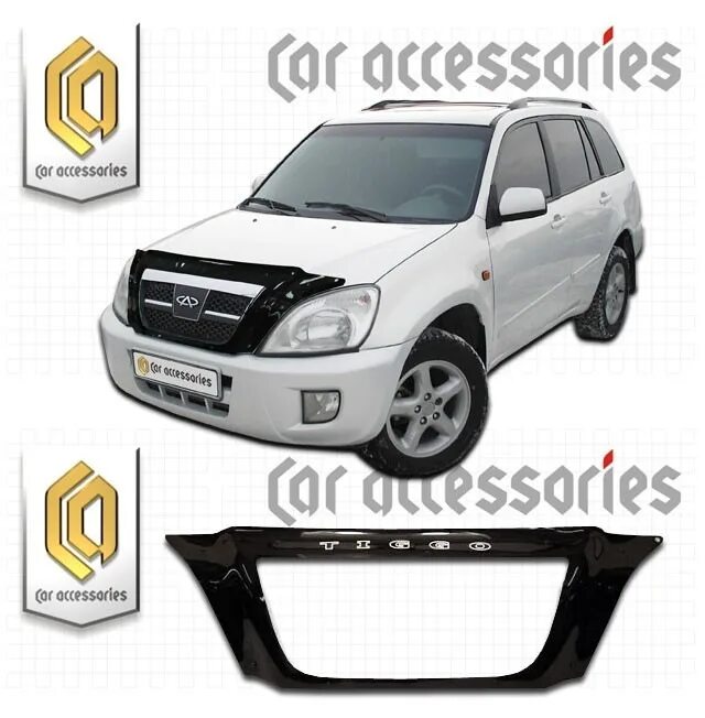 Дефлектор капота на тигго. Дефлектор капота chery tiggo t11. дефлектор капота чери тигго т11. дефлектор капота на вортекс тинго т11 артикул. черри тиго 2006 дефлектор капота.