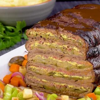 Мясной хлеб с яйцом