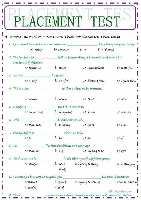 Тест по английскому языку. Английский тестирование. Тест the English language. Placement Test English. Test a1 english