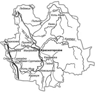 Красногорская область карта