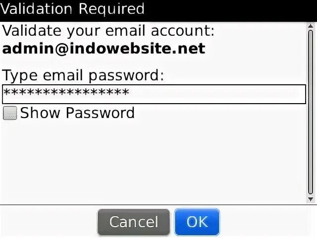 Validators required. Validators required