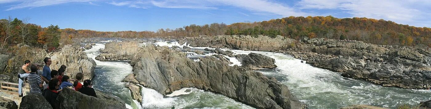 Falling to the river