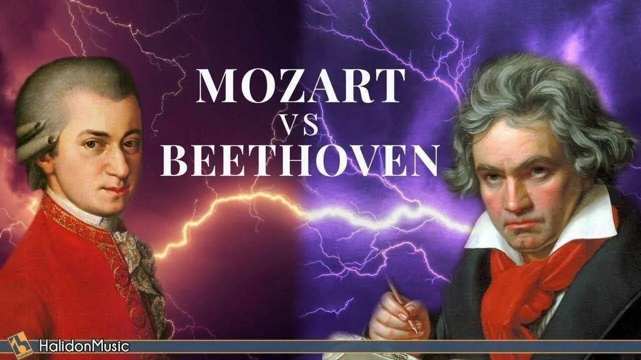 Моцарт и бетховен слушать. Бетховен против Моцарта. Бах. Моцарт. Бетховен. Моцарт и Бетховен картина.