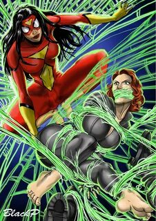 Slideshow spider woman bondage.
