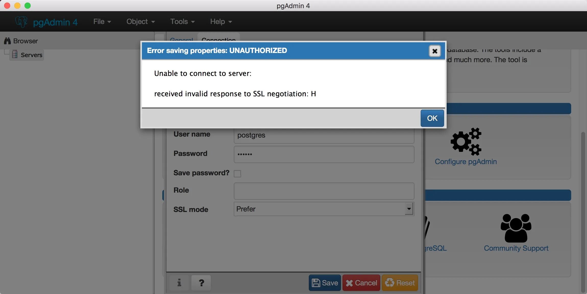 Unable to connect to the Server.. Unable connect to Server. PGADMIN connect. PGADMIN подключение. Unable to connect to server connection