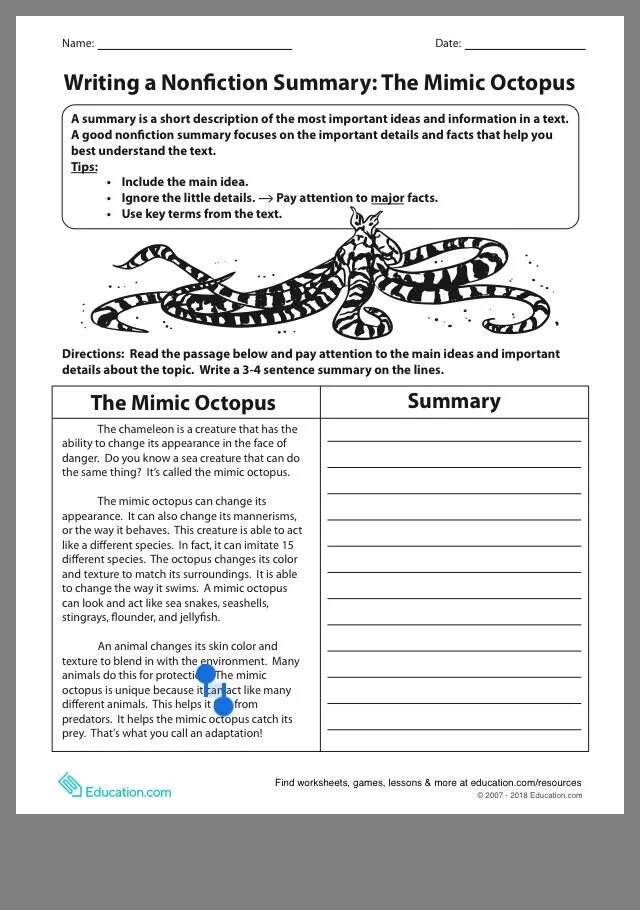 Writing a story summary. Sгmmer worksheert. summarising activities. how to write a summary of the text. octopus reading worksheet.