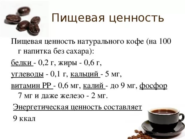 Что входит в состав кофе. Химический состав кофейного зерна таблица. Пищевая ценность кофе растворимого. Калорийность растворимого кофе. Кофе растворимый калории.