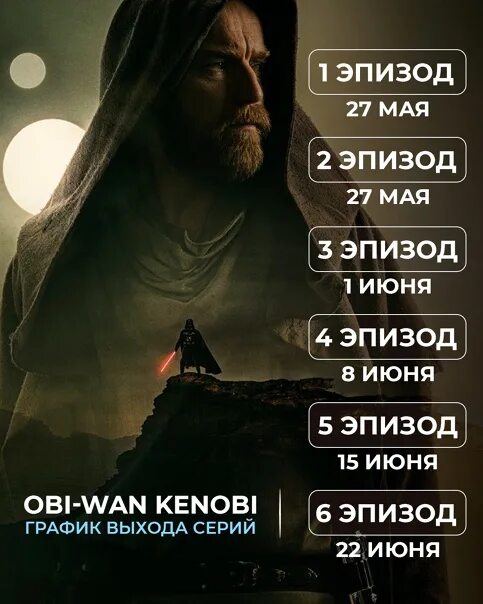 Дата выхода оби. Оби Ван Кеноби Дата выхода серий.