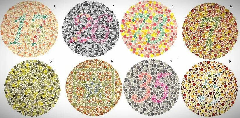 Физическая причина различия цветов окружающих нас. Дальтонизм дейтеранопия. Тест на дальтонизм. Цветовая палитра для дальтоников. Тест с цветными точками.