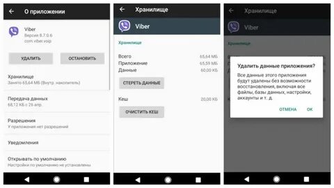 Данные вайбер