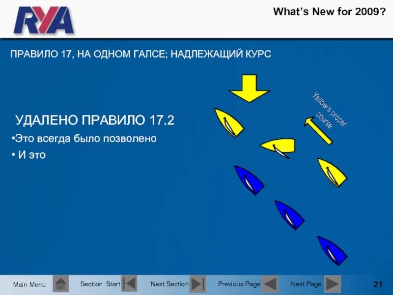 Section start