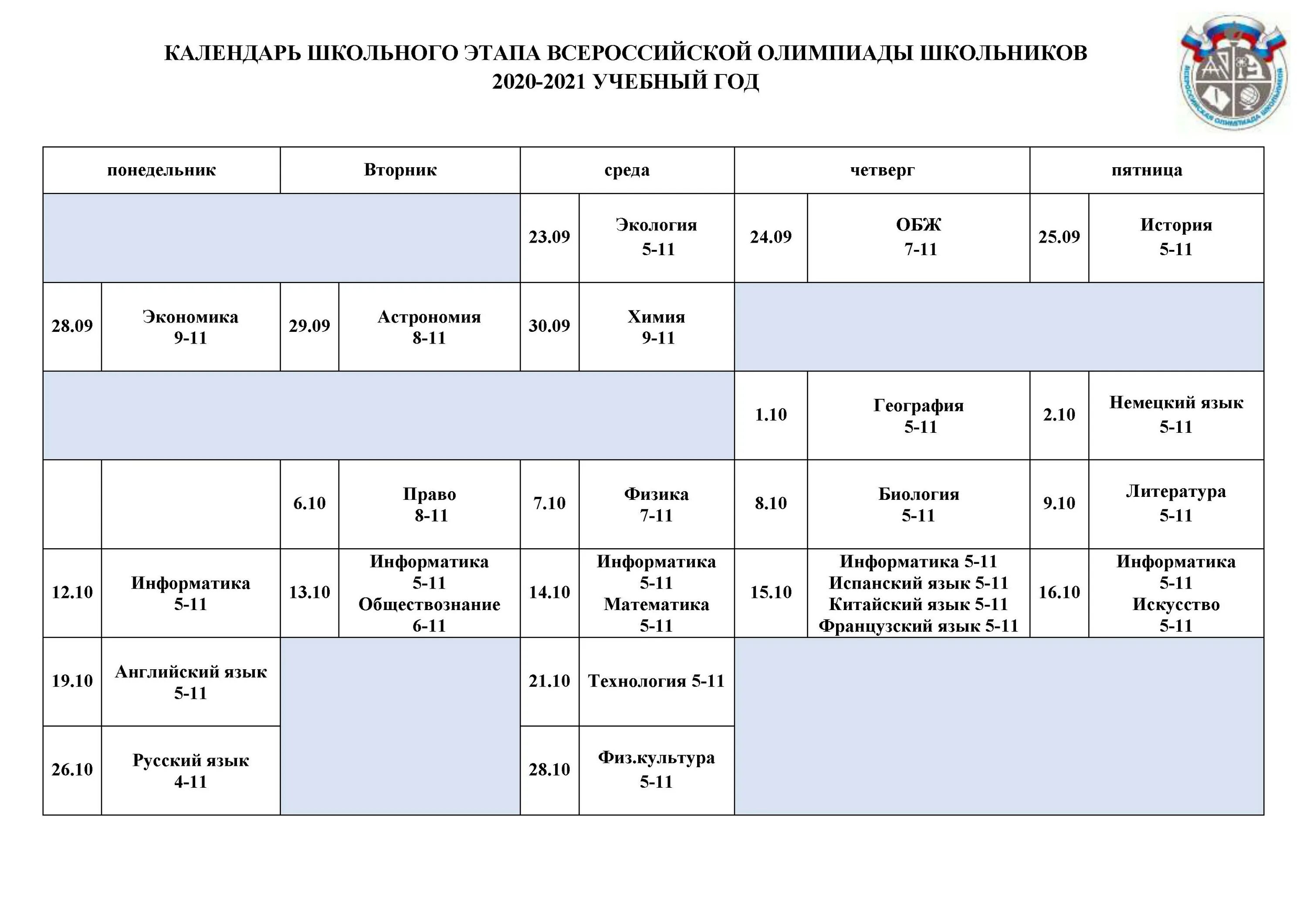 Школьный этап Всероссийской олимпиады школьников 2020-2021. Расписание школьного этапа Всероссийской олимпиады школьников 2020/2021. Итоги Всероссийской олимпиады школьников 2020-2021 школьного этапа.