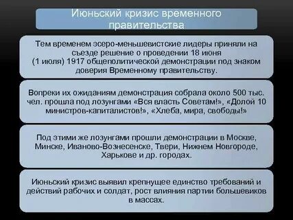 Итоги 1 кризиса временного правительства