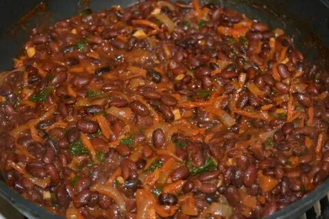 Приготовление фасоли с морковью и луком
