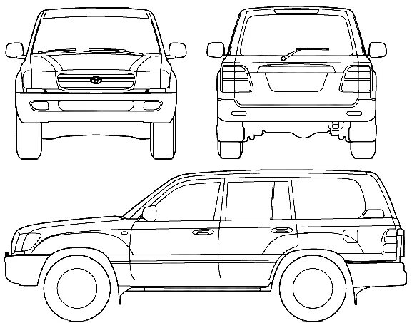 Чертеж тойота прадо 170. Размер тойота ленд крузер 100. Toyota land cruiser 100 чертеж. Toyota land cruiser 300 габариты. Размер тойота ленд крузер 100.