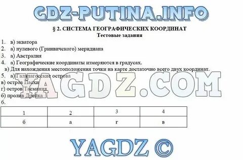 Географические координаты 2 5 класс рабочая тетрадь