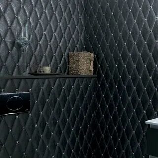 Плитка черные ромбы