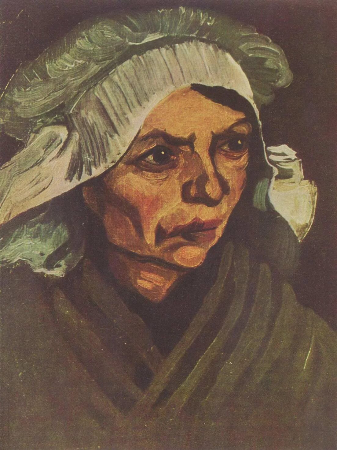 Увидишь портрет. Крестьянка в белом чепце, 1885. ван гог крестьянка в белом чепце. крестьянка ван гог 1885. портрет крестьянки в белом чепце 1885.