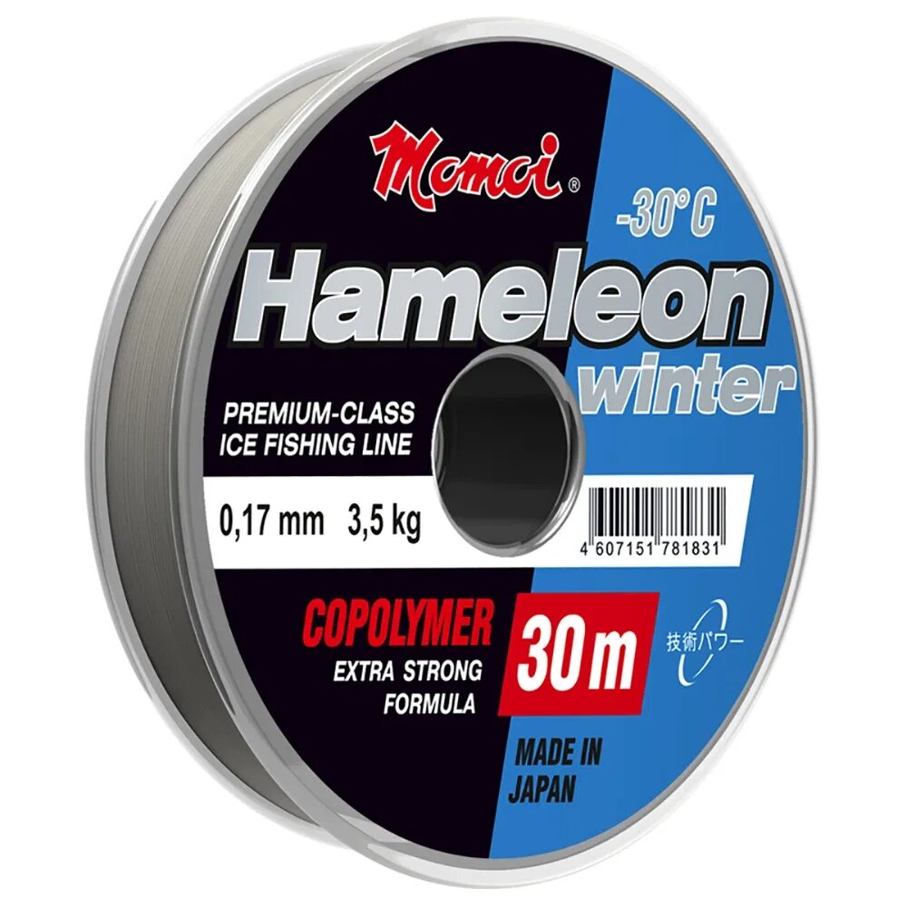 Леска Hameleon Winter 0,15 мм, 2,7 кг, 30 м. Леска Hameleon Winter 0,19 мм, 4,0 кг, 30 м. Momoi монофильная леска для рыбалки зимняя Hameleon Winter. Леска Hameleon Winter 0,26 мм, 7,5 кг, 30 м. Зимняя рыбалка какую леску