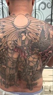 African Warrior Chest Tattoos 