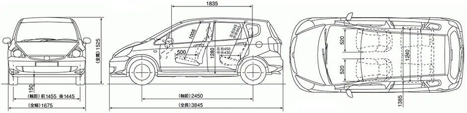 Длина ниссан ноут. Honda Jazz 2008 габариты. Габариты Хонда джаз 2008. Габариты Хонда джаз 2007. Хонда джаз 2002 габариты.