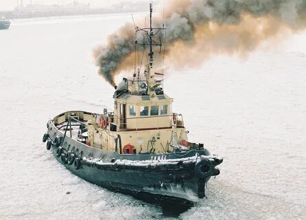 Буксир потянул пыхтит
