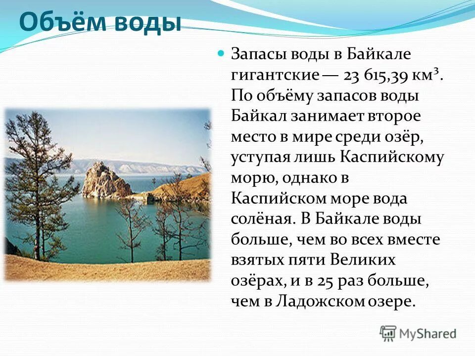 Вода байкала содержит