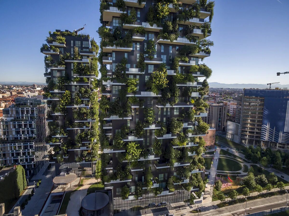 Небоскребы Bosco verticale («вертикальный лес»).