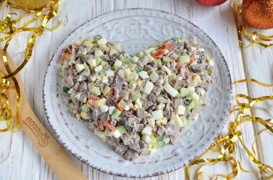 Вкусный салат с сердцем фото ОЧЕНЬ ВКУСНЫЙ САЛАТ из куриных сердечек и печени. YouTube