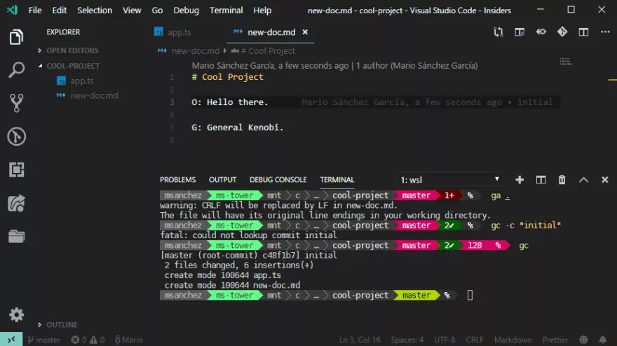 Docker shell