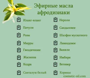 Афродизиаки какое семейство ароматов