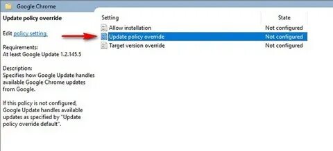 Chrome policy