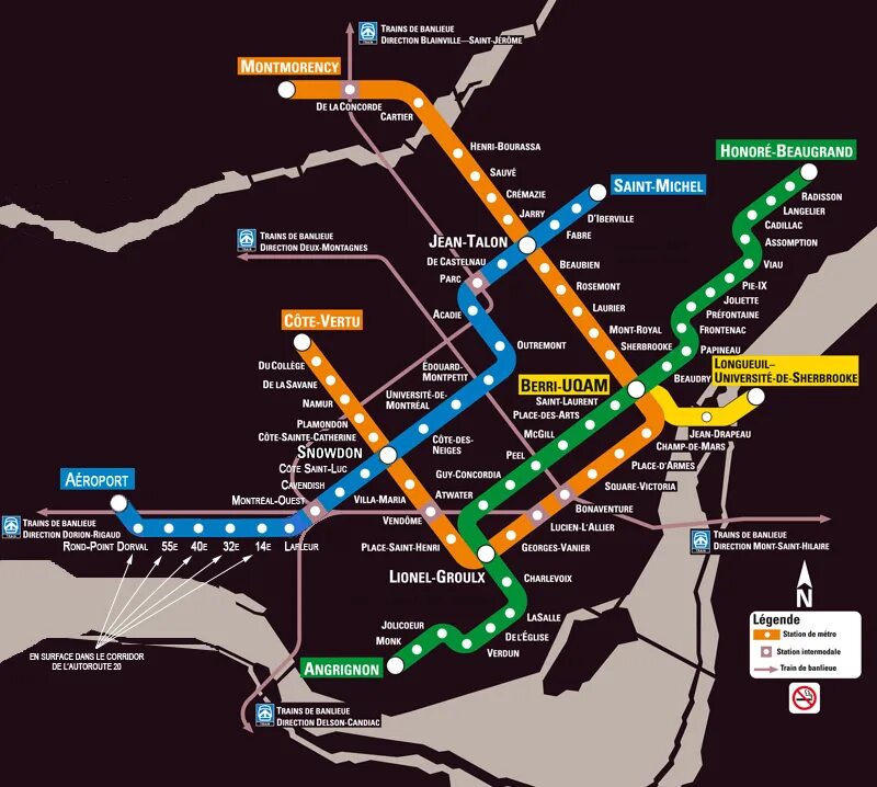 The metro system of a. Metro. montreal metro map. карта метро монреаля.