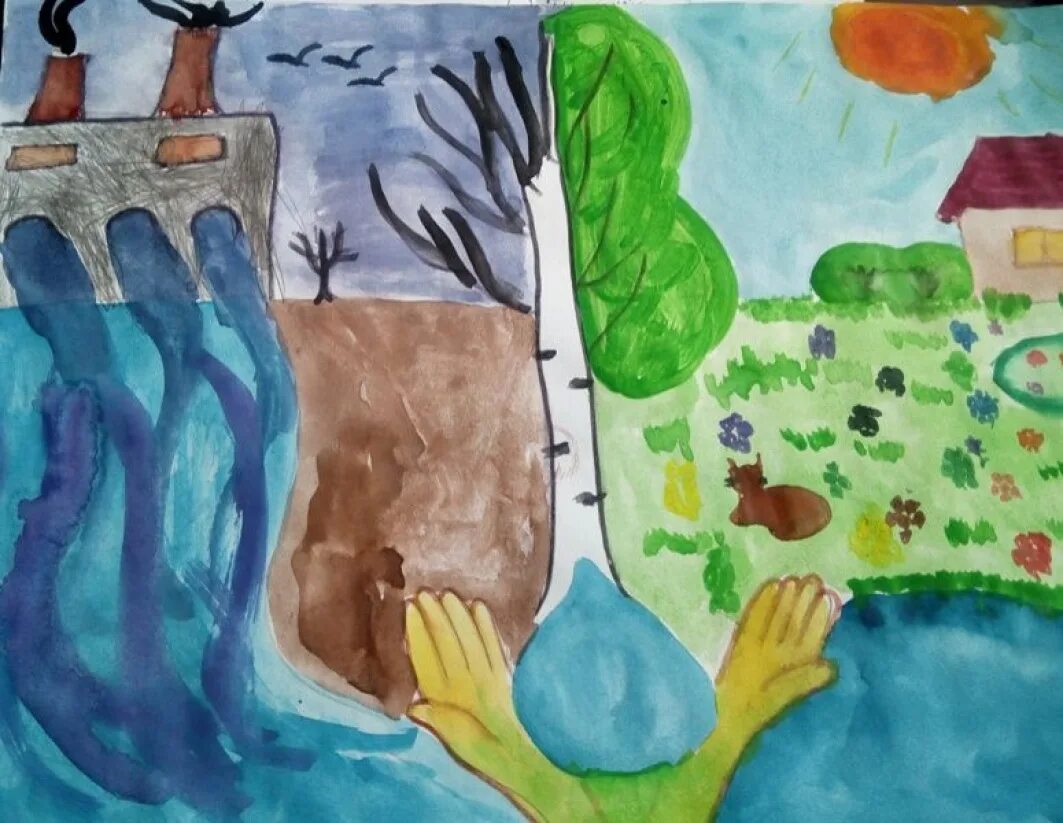 Рисунок берегу экологию. Рисунок на тему экология. Экология рисунок для детей. Детские рисунки по экологии. Детский рисунок природа.