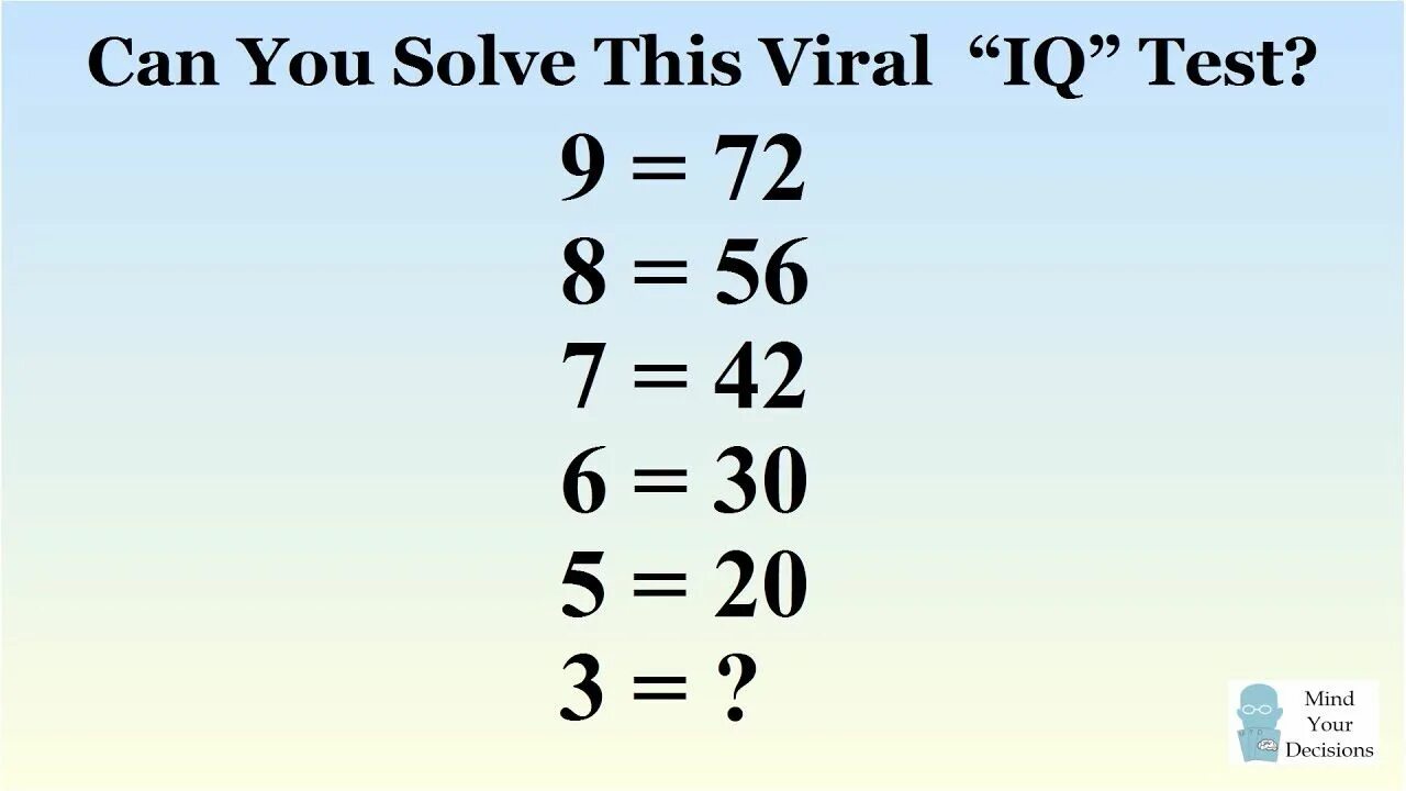 This problem can solve. Can you solve it решение. Solve this Math Puzzle. IQ Test with answers.