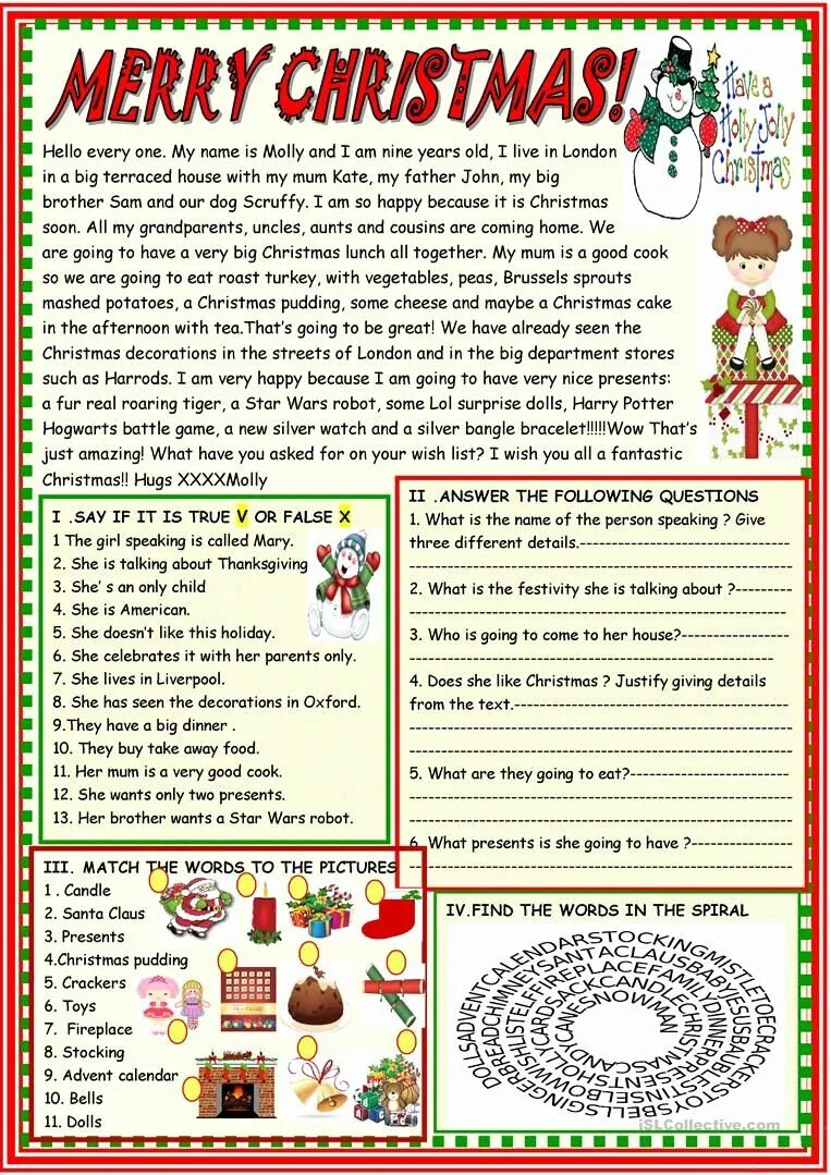 Text for elementary. Christmas texts for reading. Text about Christmas. Текст about Christmas. Текст про Christmas Worksheets.