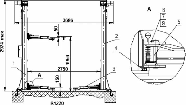 схема установки подъемника. схема установки автоподъемника двухстоечного. монтаж подъемника автосервиса т4. подъёмник автомобильный двухстоечный габариты. подъемник 3,2 тонны, 2-х стоечный, ts-1112 схема.
