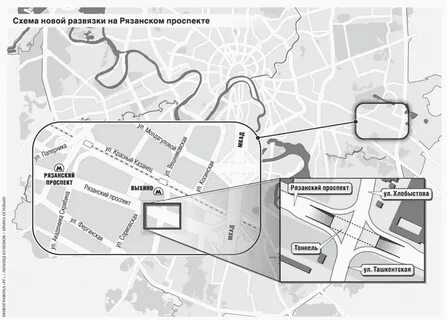 Российский проспект на картах
