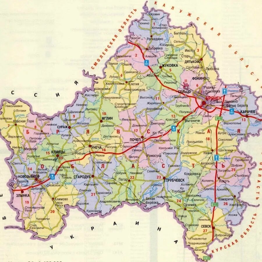 Карта Брянска и Брянской области. Карта Брянской обл с населенными пунктами. Карта Брянска.Брянской обл. Карта Брянской области с городами и поселками. Брянская область политическая карта