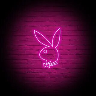 Neon pink playboy wallpaper