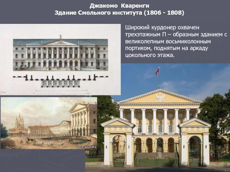 Архитектор кваренги в петербурге. Джакомо кваренги. здание смольного института (1806–1808). здание смольного института кваренги. смольный институт благородных девиц джакомо кваренги в 1806. джакомо кваренги смольный институт благородных девиц.