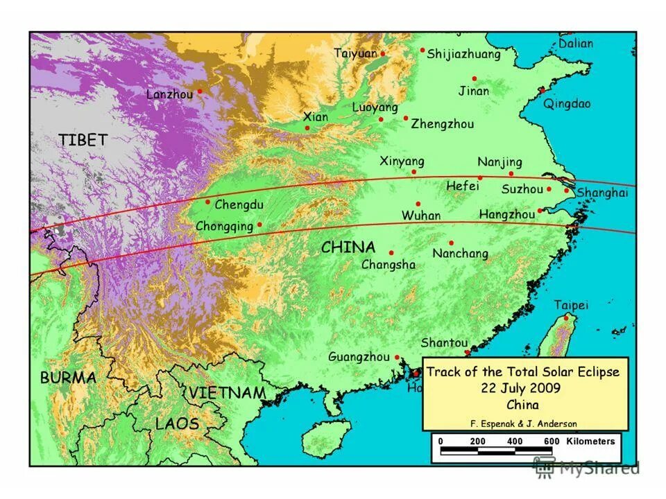 Карты 2009 года. 22 Июля 2009 затмение. Полное солнечное затмение 2009. Shijiazhuang на карте Китая. Как выглядит солнечное затмение.