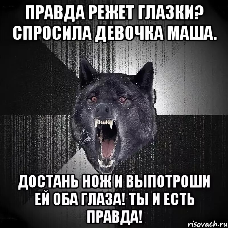 Резать правду. Правда глаза режет. Правда глазки режет. Правда волк Мем. Не говори обиняком режь правду прямиком