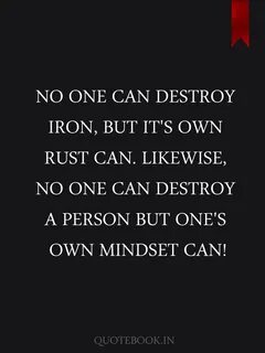 You but no one can