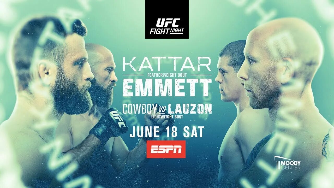 Ufc on espn прямая трансляция. Ufc on espn 56 кард. юфс аустин карт. кельвин каттар.